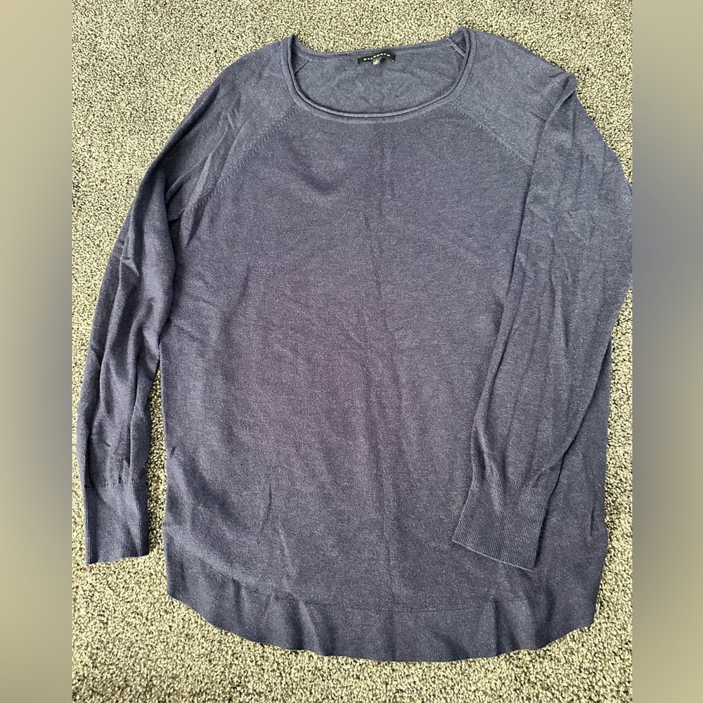Staccato size large navy blue sweater. Light weight